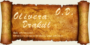 Olivera Drakul vizit kartica